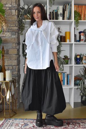 Paloma Tela Neckerchief Blouse White